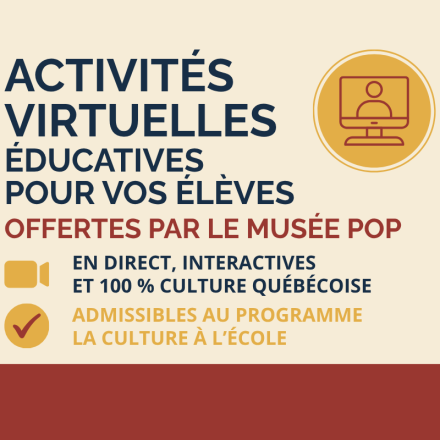 Activités virtuelles éducatives – animées en direct